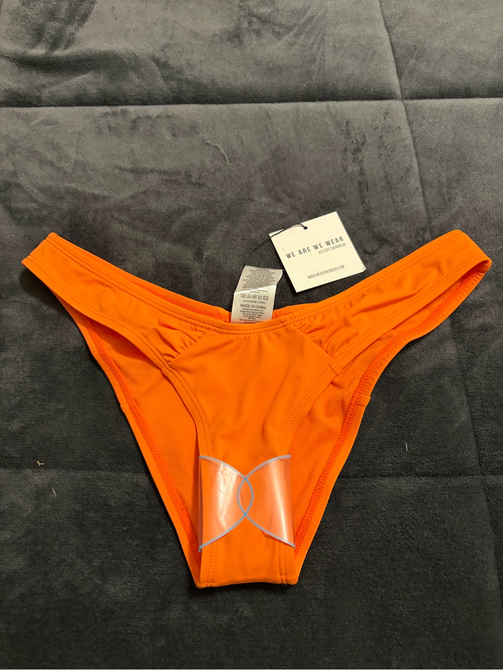 New We Are We Wear Orange High-Cut Bikini Bottom - S — image 3 of 4